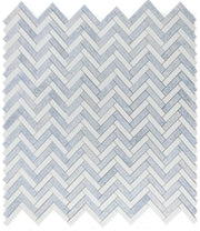 Chevron & Herringbone Crystal Ocean Herringbone Glass Mosaic