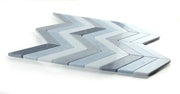 Chevron & Herringbone Deep Ocean 10.75x12.25 Chevron Mosaic