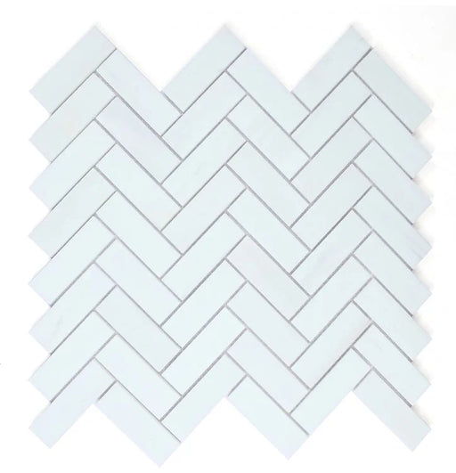 Chevron & Herringbone Dolomite 12x12.75 Polished Marble Mosaic