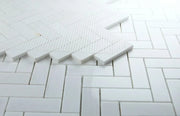 Chevron & Herringbone Dolomite 12x12.75 Polished Marble Mosaic