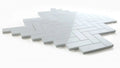 Chevron & Herringbone Dolomite 12x12.75 Polished Marble Mosaic