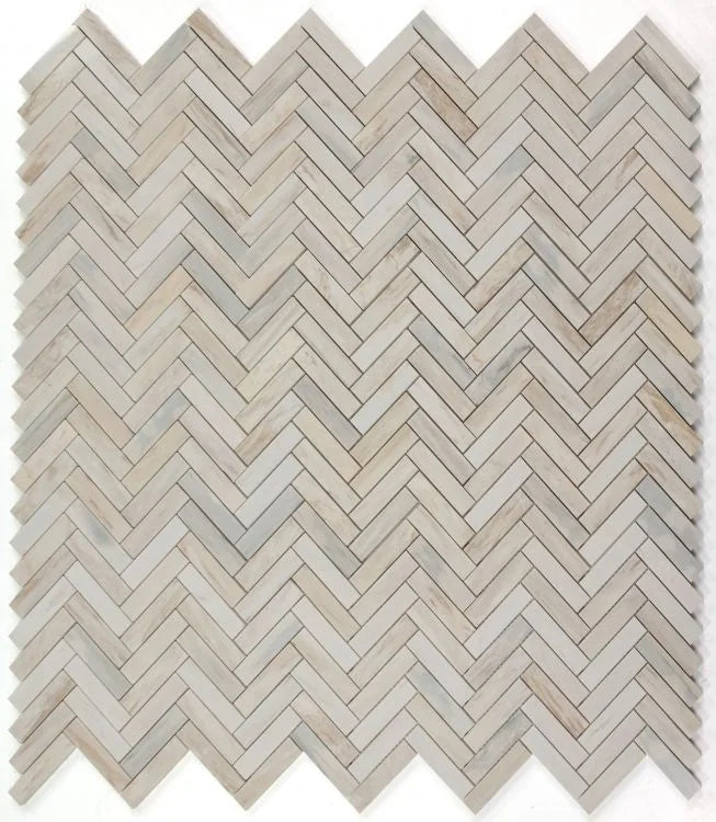 Chevron & Herringbone Eurasian 11.25x11.25 Marble Mosaic