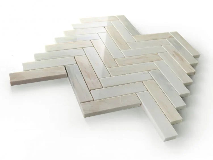 Chevron & Herringbone Eurasian 11.25x11.25 Marble Mosaic