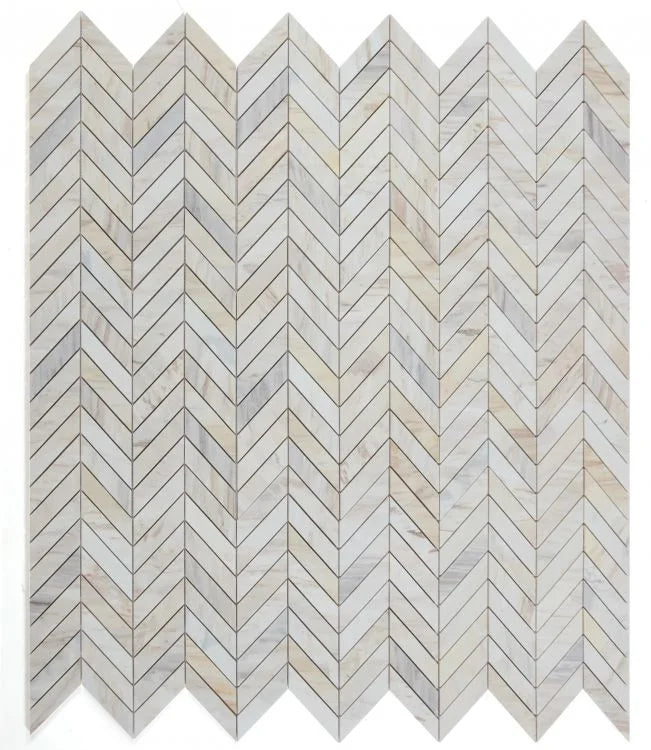 Chevron & Herringbone Eurasian 11x11 Chevron Mosaic