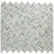 Chevron & Herringbone Green 11x12.5 Onyx Mosaic
