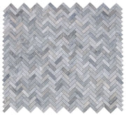 Chevron & Herringbone Italian Grey 11x12.5 Marble Mosaic