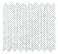 Chevron & Herringbone Long Carrara 11x12.5 Marble Mosaic