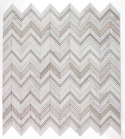 Chevron & Herringbone Ravenna Loft 11.75x12.25 Marble Mosaic