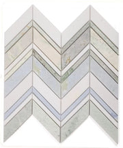 Chevron & Herringbone Spring Marble Mosaic
