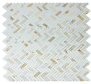 Chevron & Herringbone Sunrise Polished Mosaic Tile