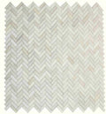 Chevron & Herringbone Wooden White Honed Mosaic Tile