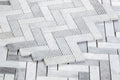 Chevron & Herringbone Long Loft 11x12.5 Marble Mosaic