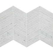 Chevron Venatino Polished Large Mesh Pattern Marble Mosaic