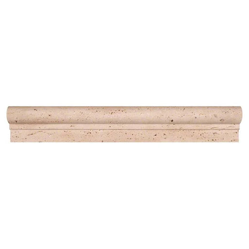 Chiaro Crown Molding 1x2 Honed Travertine Trim