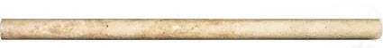 Chiaro Pencil 3/4x3/4 Honed Travertine Trim