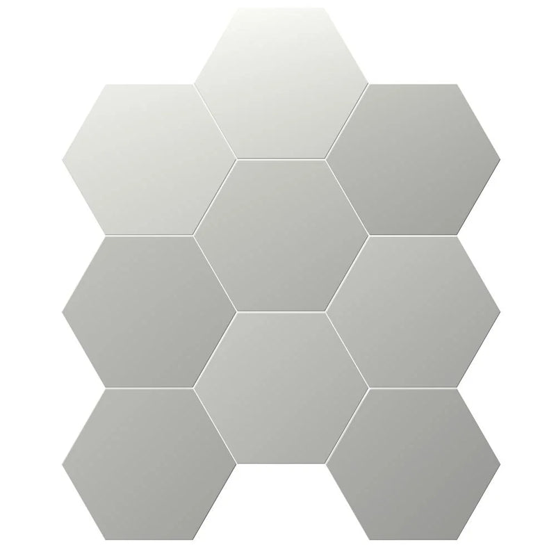 Chicago Exa Ash 8.5x9.8 Hexagon Ceramic Tile