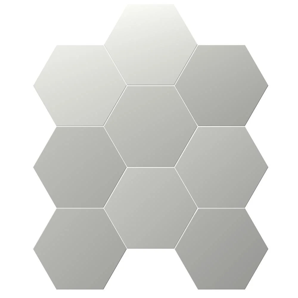 Chicago Exa Ash 8.5x9.8 Hexagon Ceramic Tile — Solidshape