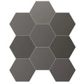 Chicago Exa Charcoal 8.5x9.8 Hexagon Ceramic Tile