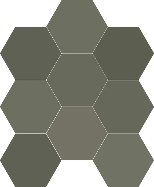 Chicago Exa Olive 8.5x9.8 Hexagon Ceramic Tile