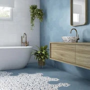 Chicago Terrazzo 8.5x9.8 Hexagon Matte Ceramic Tile