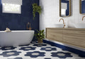 Chicago Exa White Cotton 8.5x9.8 Hexagon Matte Ceramic Tile