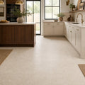 Chiseled Travertine Classico 18x18 Honed Filled Tile — Kitchen floor