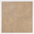Chiseled Travertine Noce 18x18 Honed Filled Tile close-up