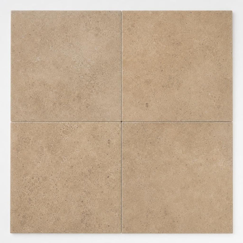 Chiseled Travertine Noce 18x18 Honed Filled Tile close-up