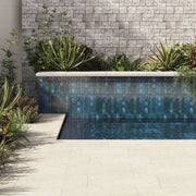 Jumbo Ledgers Malibu White 22x8 Wired Mesh Limestone Ledger Panel