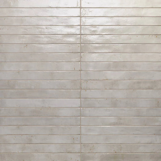 Chroma Light Grey 18x2 Gloss Ceramic Field Tile