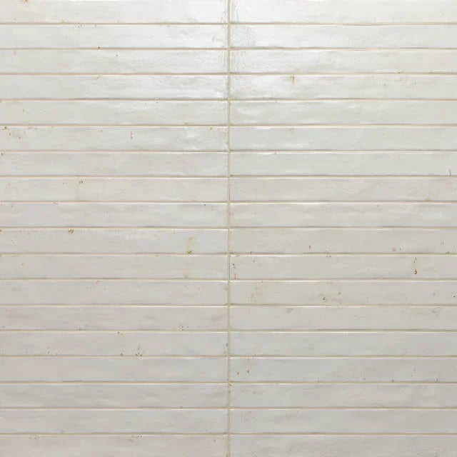 Chroma White 2x18 Field Gloss Ceramic Tile