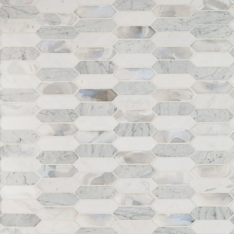 Cienega Springs Picket Misc. Glass Mosaic Tile