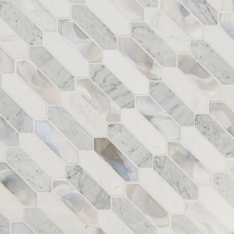 Cienega Springs Picket Misc. Glass Mosaic Tile