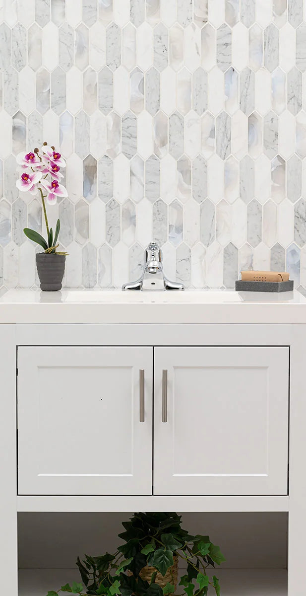 Cienega Springs Picket Misc. Glass Mosaic Tile
