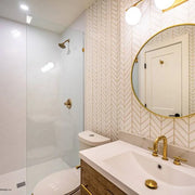 Clara White 2-3/4x11 Matte Ceramic Wall Tile