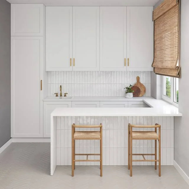 Clara White 2.75x11 Glossy Ceramic Wall Tile