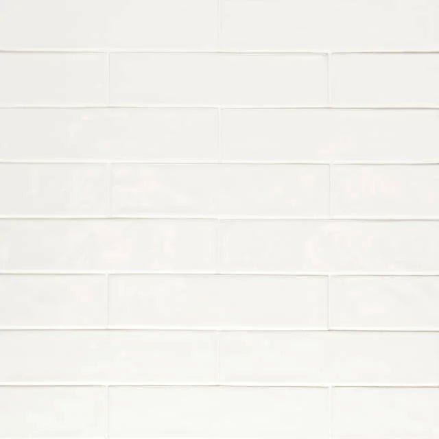 Clara White 2.75x11 Glossy Ceramic Wall Tile