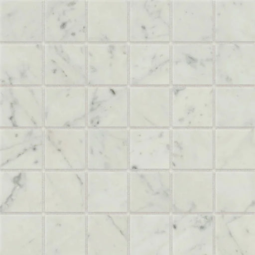 Classic 2.0 Bianco Carrara 2x2 12x12 Glass Mosaic