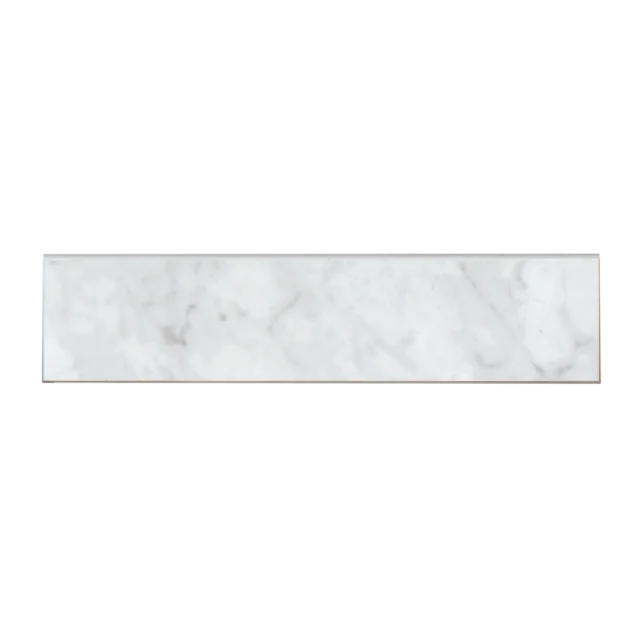 Classic 2.0 Bianco Carrara 3x12 Bullnose Polished Porcelain Trim