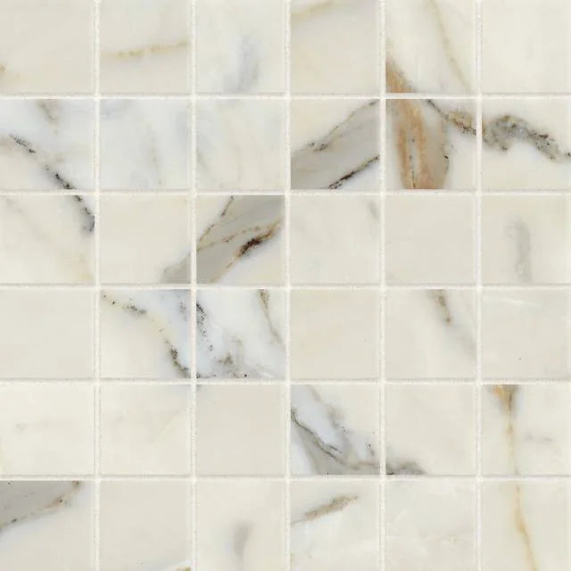 Classic 2.0 Calacatta Oro 2x2 Polished Marble Mosaic