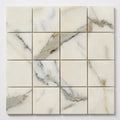 Classic 2.0 Calacatta Oro 2x2 Polished Marble Mosaic close-up
