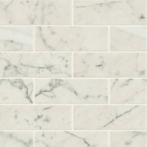 Classic 2.0 Bianco Carrara 2x6 Marble Mosaic