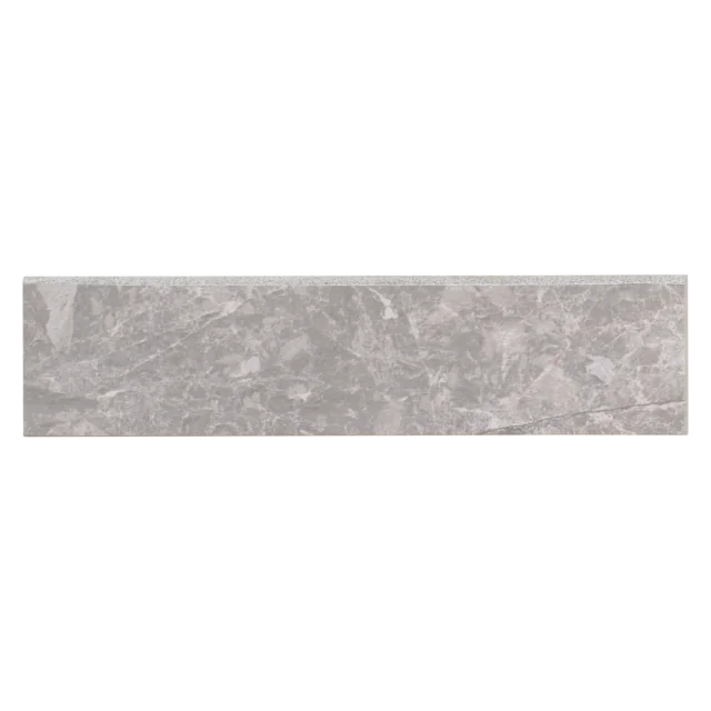 Classic Bardiglietto 12x3 Bullnose Porcelain Trim
