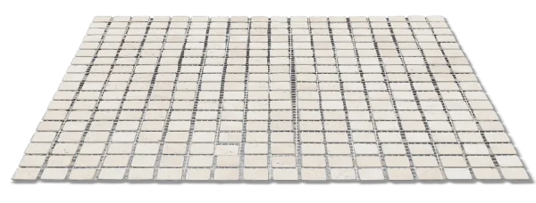 Classico 5/8x5/8 12x12 Sheet Natural Travertine Mosaic
