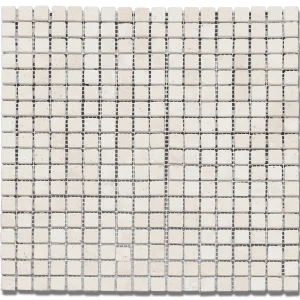 Classico 5/8x5/8 12x12 Sheet Natural Travertine Mosaic