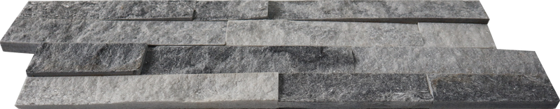 Cloudy Grey 6x24 Split-Face Quartzite Ledger Stone