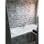 Cloudy Grey 6x24 Split-Face Quartzite Ledger Stone