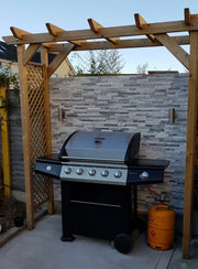 Cloudy Grey 6x24 Split-Face Quartzite Ledger Stone