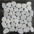 Cloudy Grey Pebble Honed Porcelain Mosaic Tile