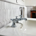 Completa Bianco Venatino Honed 3/4 Penny Round Marble Mosaic